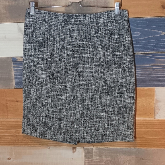 Kate Spade Pencil Skirt Black White 10 - Picture 1 of 6